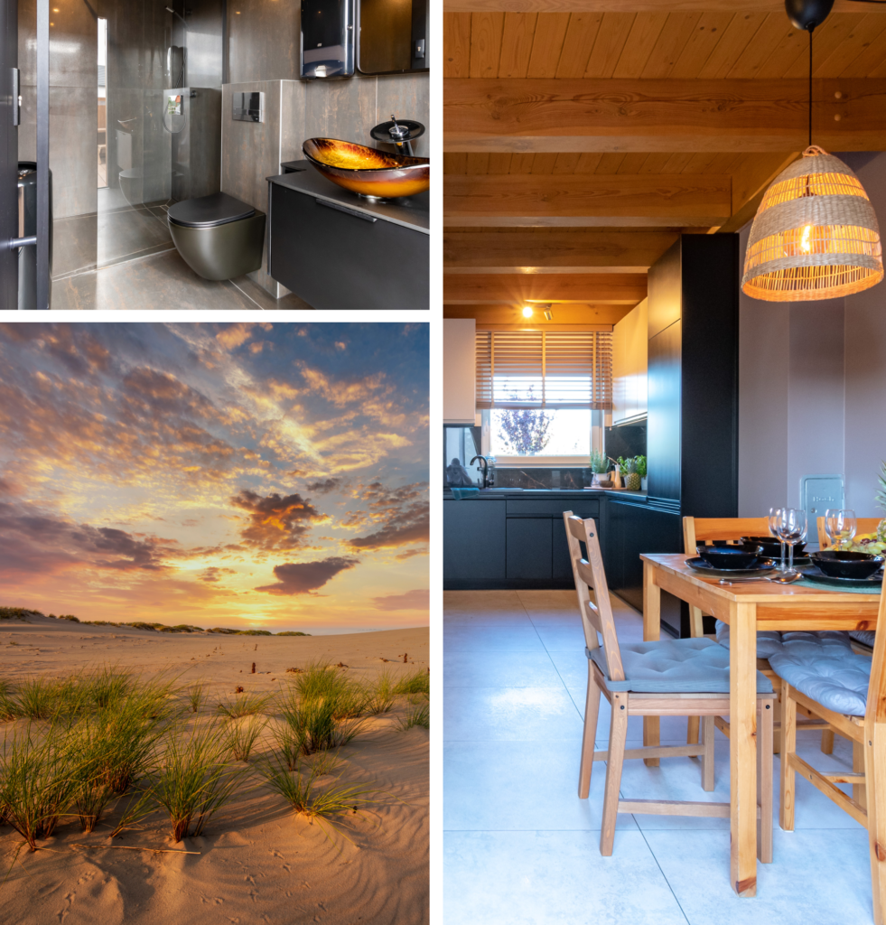 zdjęcia domku i jeziora Piaskowa11