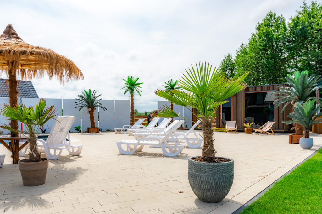 widok na basen, saune piaskowa11 Łeba